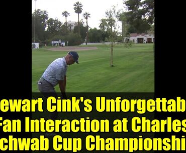 Stewart Cink's Unforgettable Fan Interaction at Charles Schwab Cup Championship