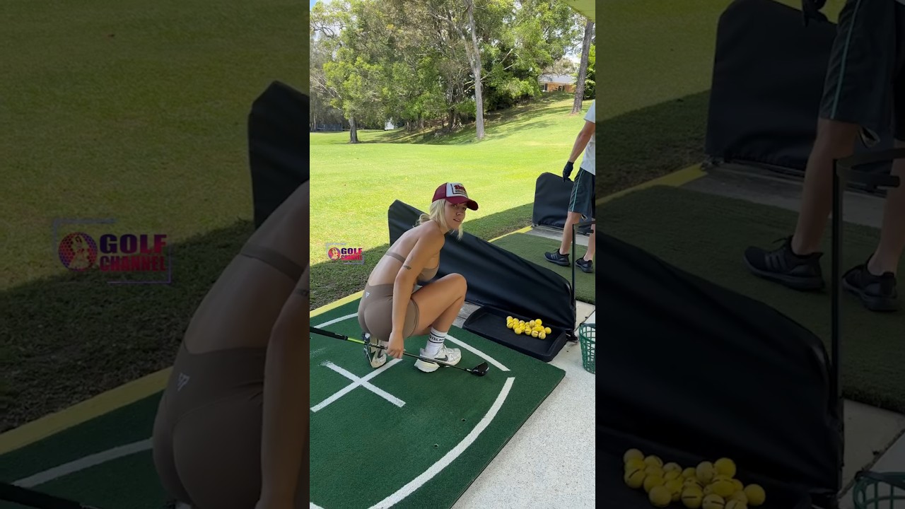 Amazing Golf Swing you need to see | Golf Girl awesome swing | Golf shorts | Becy Amazing Golf Swing you need to see | Golf Girl awesome swing | Golf shorts | Becy