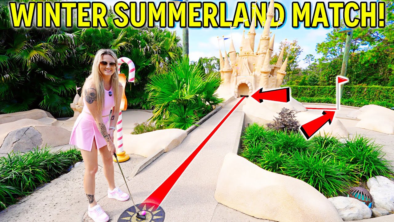 Disney’s Winter Summerland Mega Mini Golf Match! – CRAZY Game! Disney's Winter Summerland Mega Mini Golf Match! - CRAZY Game!