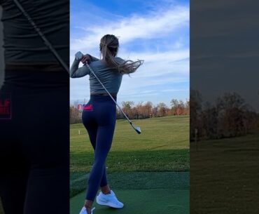 Amazing Golf Swing you need to see | Golf Girl awesome swing | Golf shorts | Tabitha Gryczewski