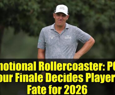 Emotional Rollercoaster: PGA Tour Finale Decides Players' Fate for 2026