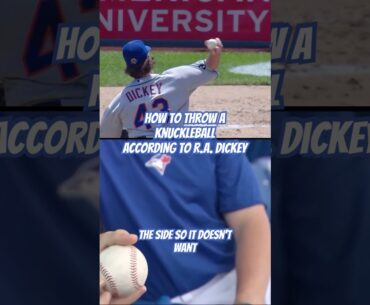 How to throw a #knuckleball according to R.A. Dickey