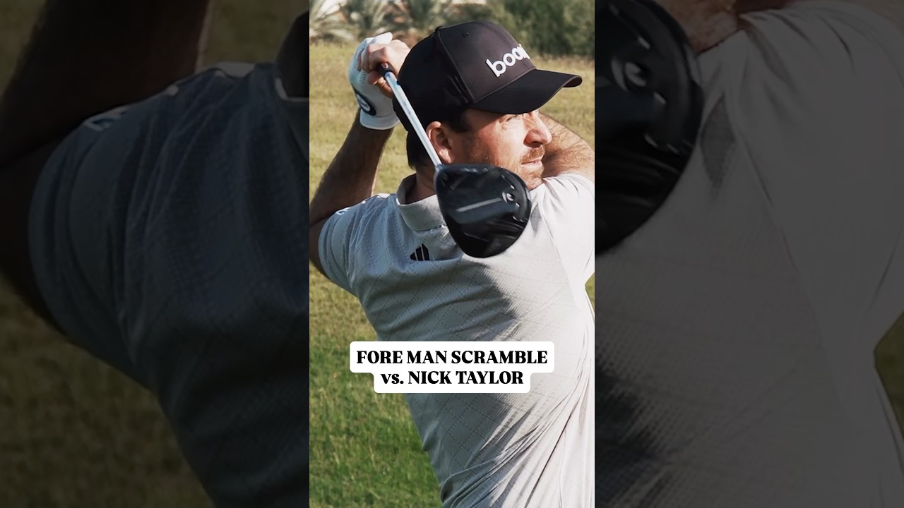FORE MAN SCRAMBLE vs. NICK TAYLOR. OUT NOW. @adidas#createdwithadidas FORE MAN SCRAMBLE vs. NICK TAYLOR. OUT NOW. @adidas#createdwithadidas