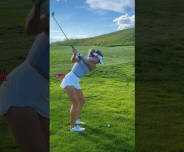 Amazing Golf Swing you need to see | Golf Girl awesome swing | Golf shorts | Jordan Biegel