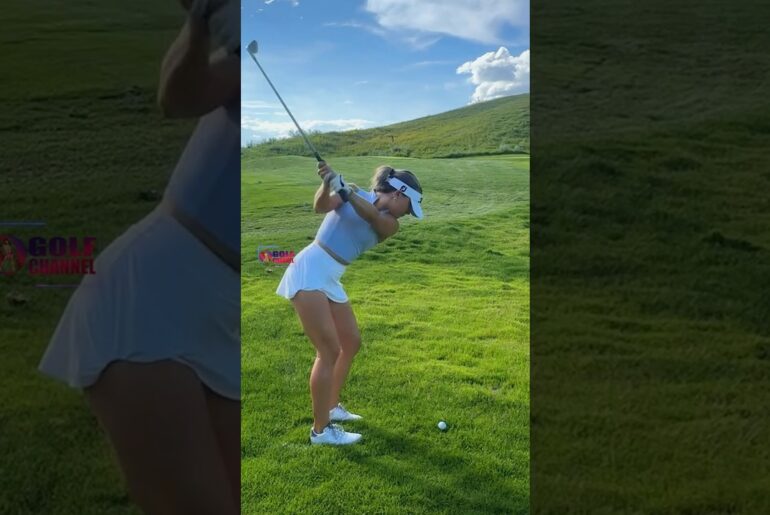 Amazing Golf Swing you need to see | Golf Girl awesome swing | Golf shorts | Jordan Biegel