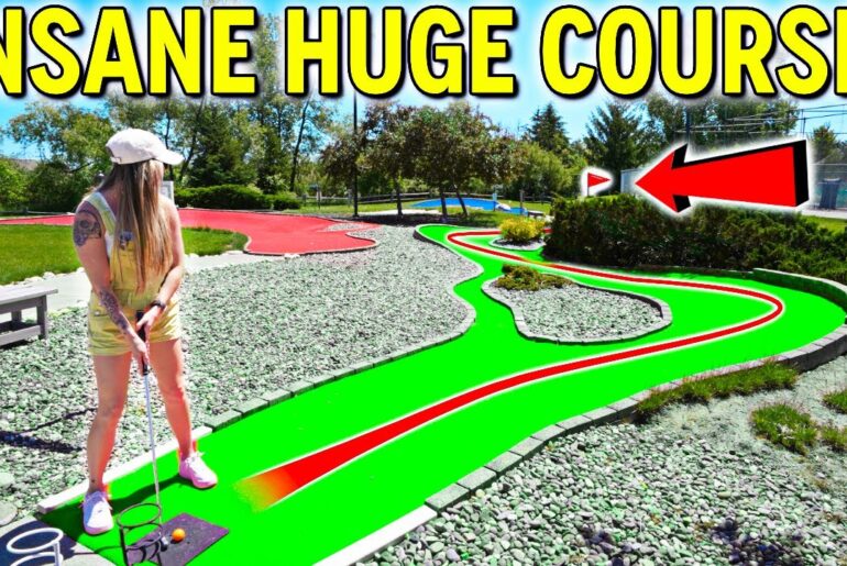 One of the LONGEST Mini Golf Courses Ever!