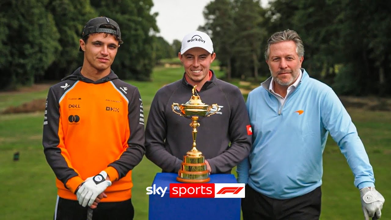 MCLAREN GOLF BATTLE! Lando Norris takes on Zak Brown in a Ryder Cup challenge ⛳️ MCLAREN GOLF BATTLE! Lando Norris takes on Zak Brown in a Ryder Cup challenge ⛳️