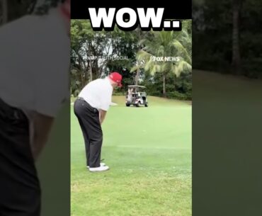 Pr Trump With An Impressive Shot On the Golf Course!!😎