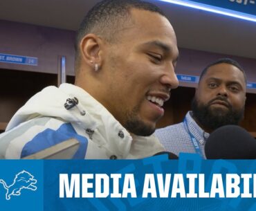 Detroit Lions players meet with the media | 2025 NFL Regular Season Week 14: Lions vs Cowboys