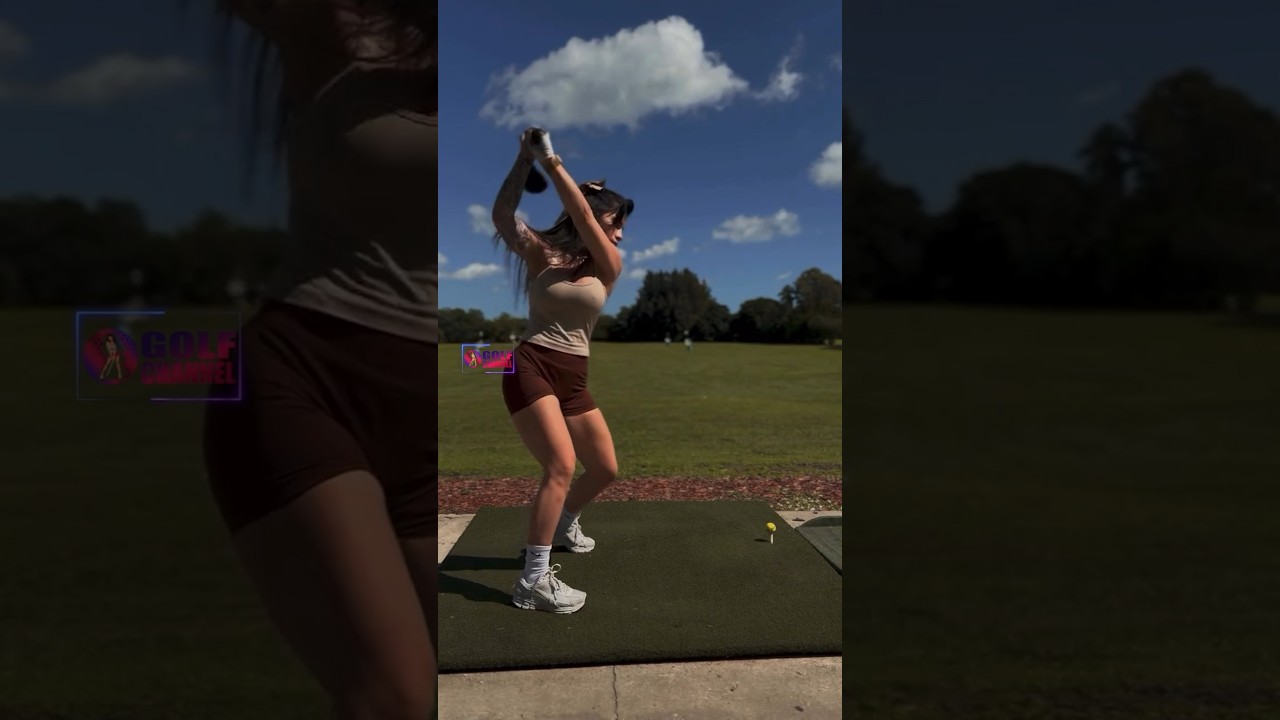 Amazing Golf Swing you need to see | Golf Girl awesome swing | Golf shorts | Steph Archer Amazing Golf Swing you need to see | Golf Girl awesome swing | Golf shorts | Steph Archer