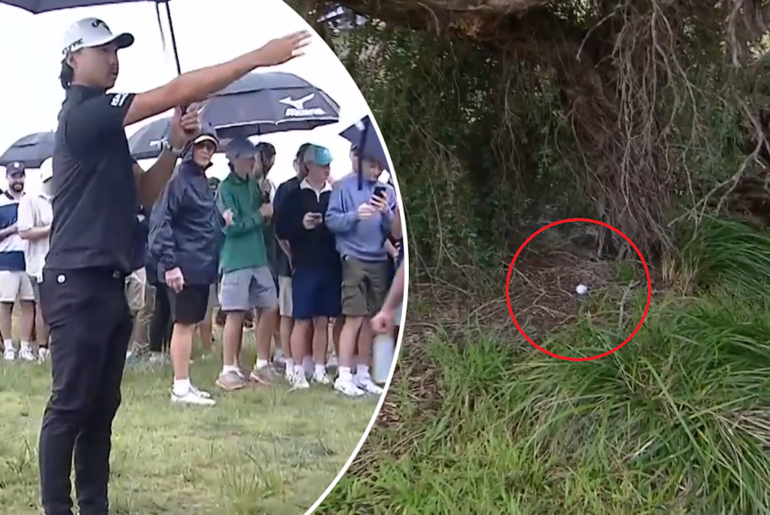 Min Woo Lee's first drive goes into the bushes at Australian Open third round, video; Rory McIlroy scores, results