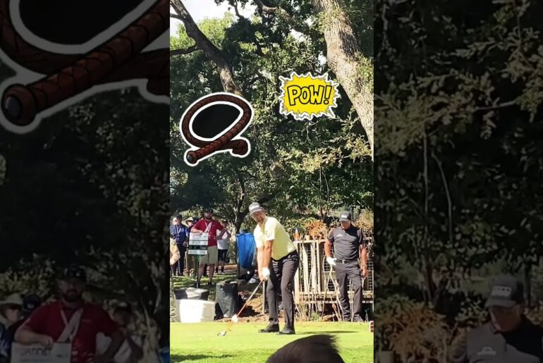 A spicy crack of the whip served up by Webb Simpson #golf #golfshorts #pgatour #asmrsounds