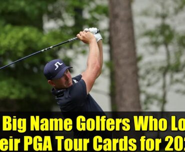 12 Big Name Golfers Who Lost Their PGA Tour Cards for 2026 | Shocking Season-End Results