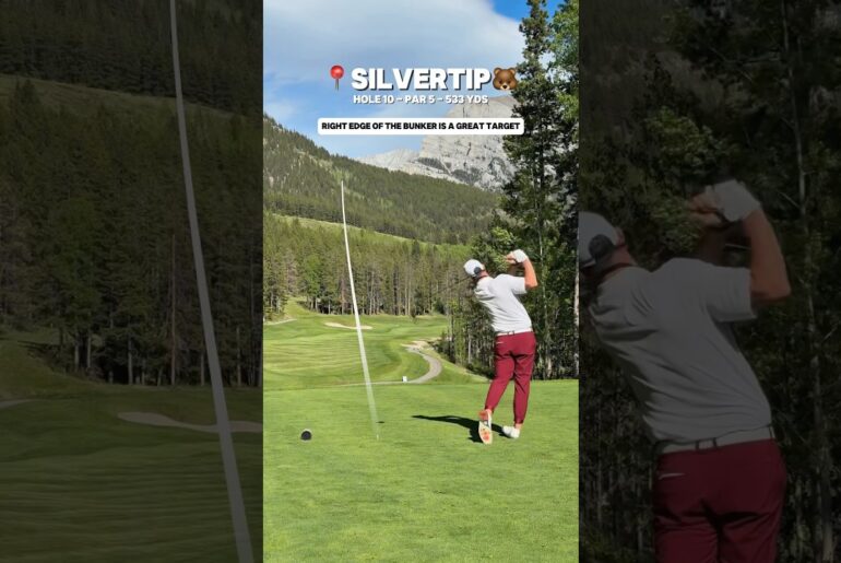 Mountain Golf is Special at Silvertip Resort ⛳️ #golf #golfcourse #golfing