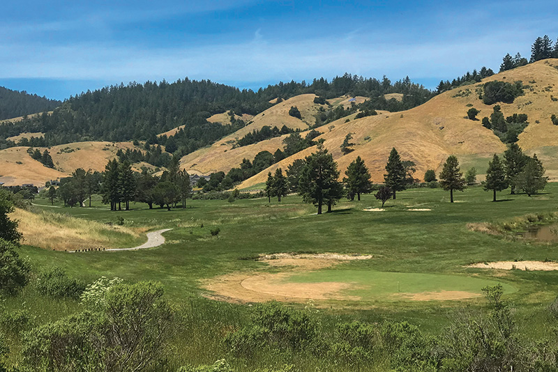 Aerial view of Ghost Creek golf course