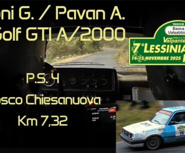 Tosoni-Pavan @ Lessinia Rally Historic 2025 - PS4 "Bosco Chiesanuova"