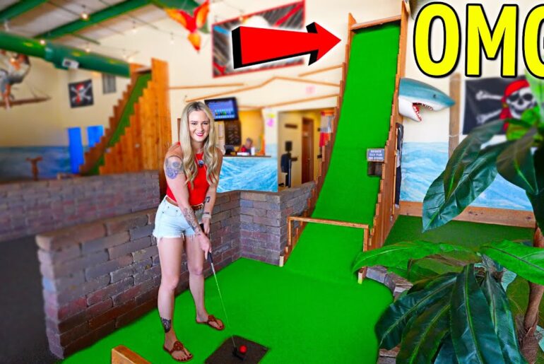 Awesome HOMEMADE Mini Golf Course!