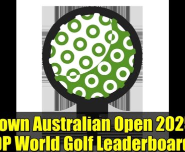 Crown Australian Open 2025 - DP World Golf Leaderboard | ESPN