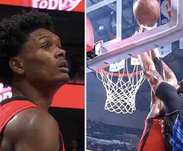Amen Thompson BLOCKS AD’s Dunk Attempt! 😱