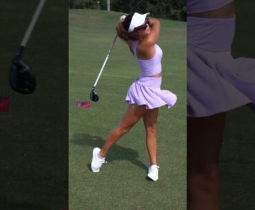 Amazing Golf Swing you need to see | Golf Girl awesome swing | Golf shorts | Jess Negromonte