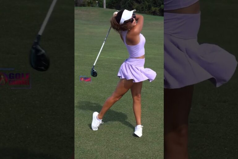 Amazing Golf Swing you need to see | Golf Girl awesome swing | Golf shorts | Jess Negromonte