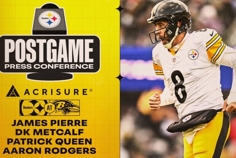 Pierre, Metcalf, Queen & Rodgers Postgame Press Conference (Week 14 at Baltimore Ravens)