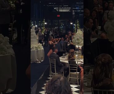 Strolling violinist at Shepherds Hollow Golf Club wedding!