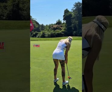 Amazing Golf Swing you need to see | Golf Girl awesome swing | Golf shorts | Sigita