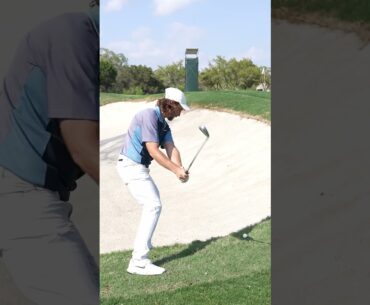 That’s one way of getting it onto the green, Tommy Fleetwood! 😂