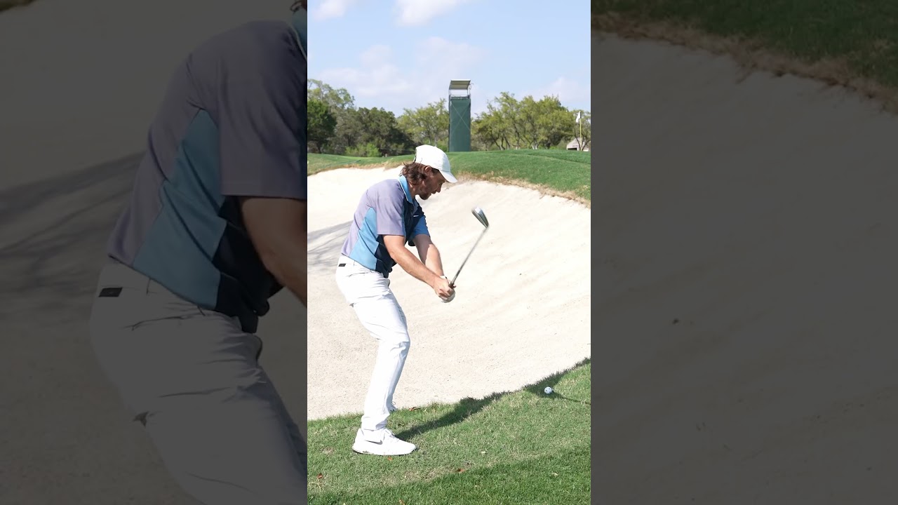 That’s one way of getting it onto the green, Tommy Fleetwood! 😂 That’s one way of getting it onto the green, Tommy Fleetwood! 😂