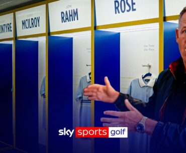 Team Europe LOCKER ROOM TOUR for Ryder Cup! 🇪🇺