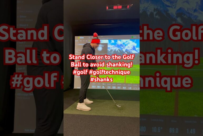 Stand Closer to the Golf Ball to avoid shanking! #golf #golftechnique #shanks