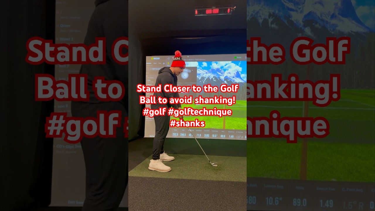 Stand Closer to the Golf Ball to avoid shanking! #golf #golftechnique #shanks Stand Closer to the Golf Ball to avoid shanking! #golf #golftechnique #shanks