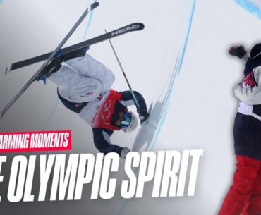 David Wise Helps Aaron Blunck 🇺🇸🤝 | Beijing 2022 | Heartwarming Olympic Moments