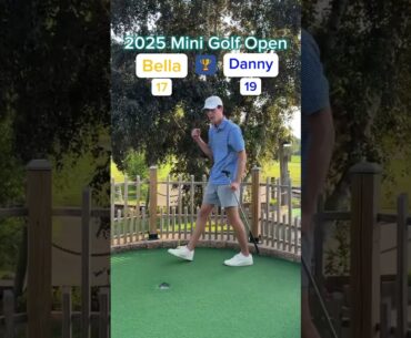 Bella vs Danny CHAMPIONSHIP MATCH 🏆 - 2025 Mini Golf Open (Holes 9-10) #golf #minigolf #viral
