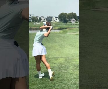거리가 많이 나가 우드 잡았어요 🩵 | LPGA 이동은(Dongeun Lee) #응원릴레이 #이동은2025