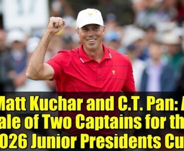 Matt Kuchar and C.T. Pan: A Tale of Two Captains for the 2026 Junior Presidents Cup