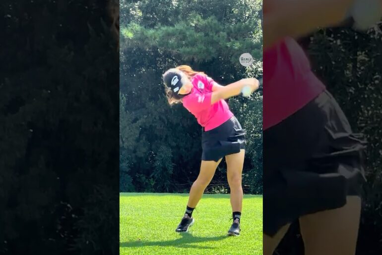 LPGA 에서는 이런 모습 보기 어렵겠죠 😎🩷 (넓은 곳에서 시원하게 빵빵 치세요~) | LPGA 이동은(Dongeun Lee) #응원릴레이 #이동은2025