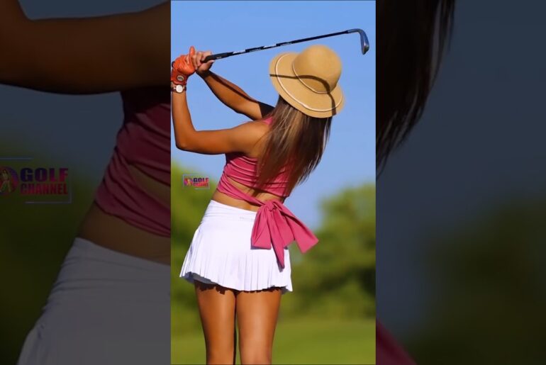Amazing Golf Swing you need to see | Golf Girl awesome swing | Golf shorts | Alexandra Harju