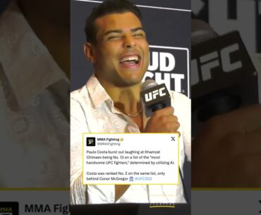 Paulo Costa had a laugh at this list 😅 #UFC302