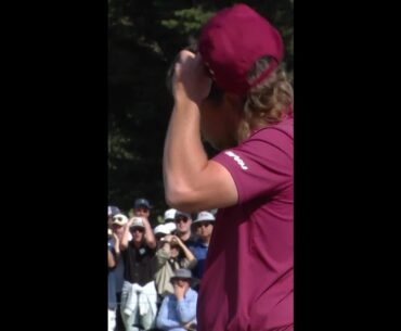 Last-hole DRAMA! 😮 #9WWOS #AusOpenGolf