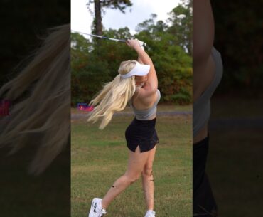 Amazing Golf Swing you need to see | Golf Girl awesome swing | Golf shorts | Kaelee Rene