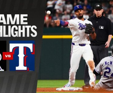 Rockies vs. Rangers Game Highlights (5/13/25) | MLB Highlights
