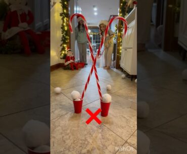 Candy Cane Golf Game! #shortsfeed #holidaygames #games #competition