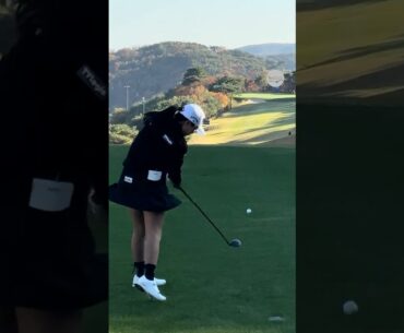 이 홀 공략은 페이드 우드 🔥🖤 | KLPGA 성유진(Yujin Sung) #응원릴레이 #성유진2025