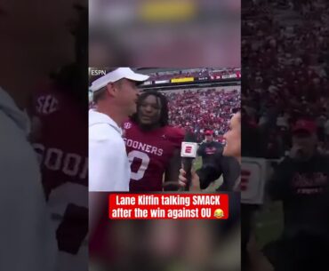 Classic Lane Kiffin Behavior 😂