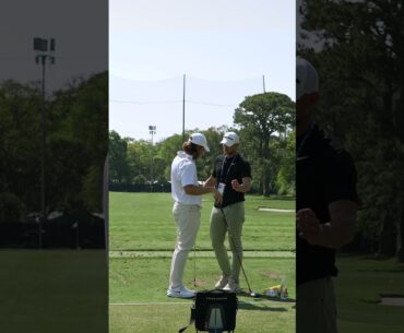 BTS of Tommy Fleetwood dialing in his R7 Quad Mini gamer back in May. Since then, it hasn't left.