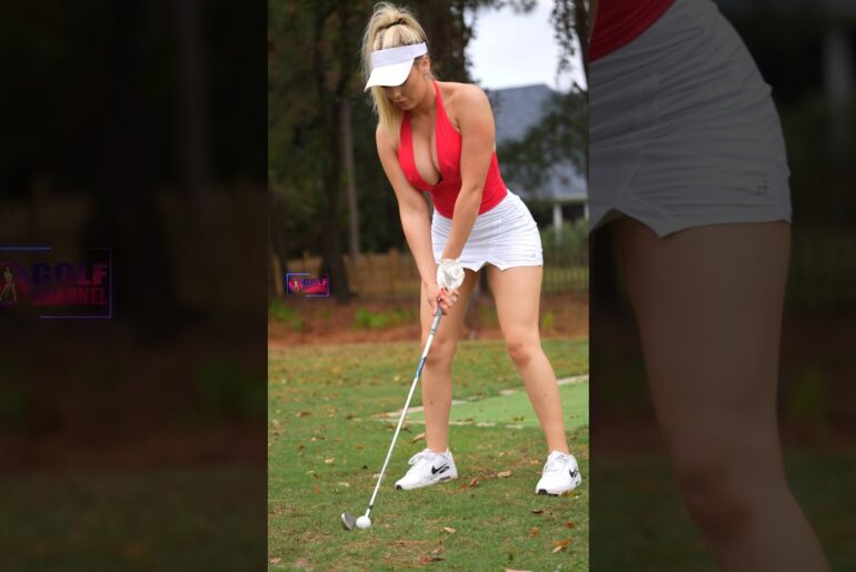 Amazing Golf Swing you need to see | Golf Girl awesome swing | Golf shorts | Kaelee Rene