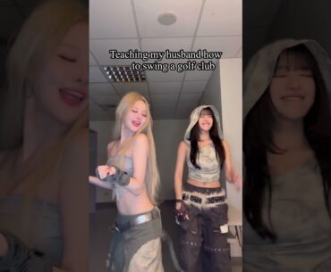 How to swing a golf club#KISSOFLIFE #키스오브라이프 #KIOF #NATTY #나띠 #BELLE #벨 #Shorts