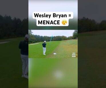 Wesley Bryan Is a MENACE on the Course 😳 @BryanBrosGolf #shorts #golf #problem